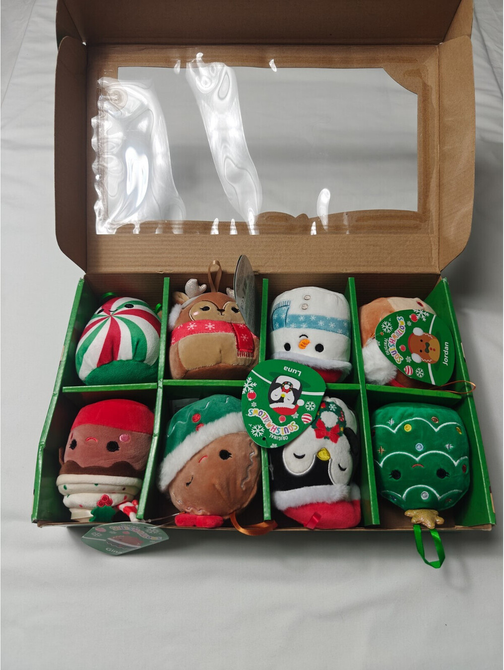 Original Squishmallows 8 Piece Ornament Set 4”